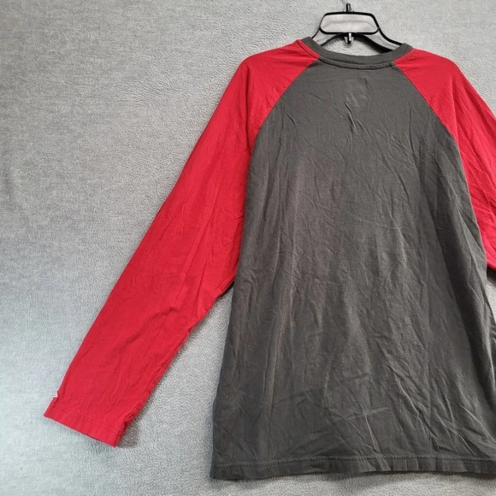 Tampa Bay Buccaneers Men Shirt XL Gray Raglan New‎ Era Tee Long Sleeve